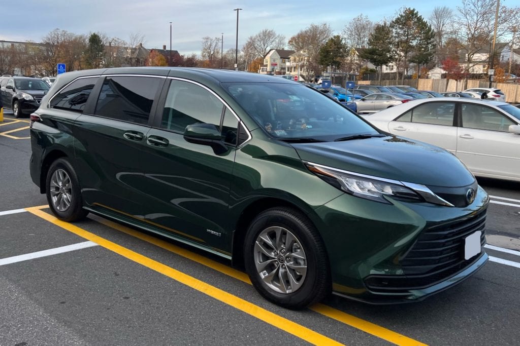 The new Toyota Sienna is a min-van with maximum gas mileage!