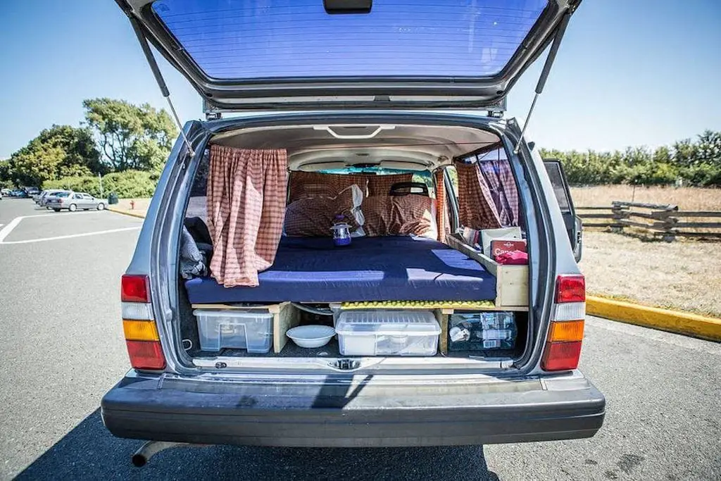 Volvo 240 wagon homemade camper