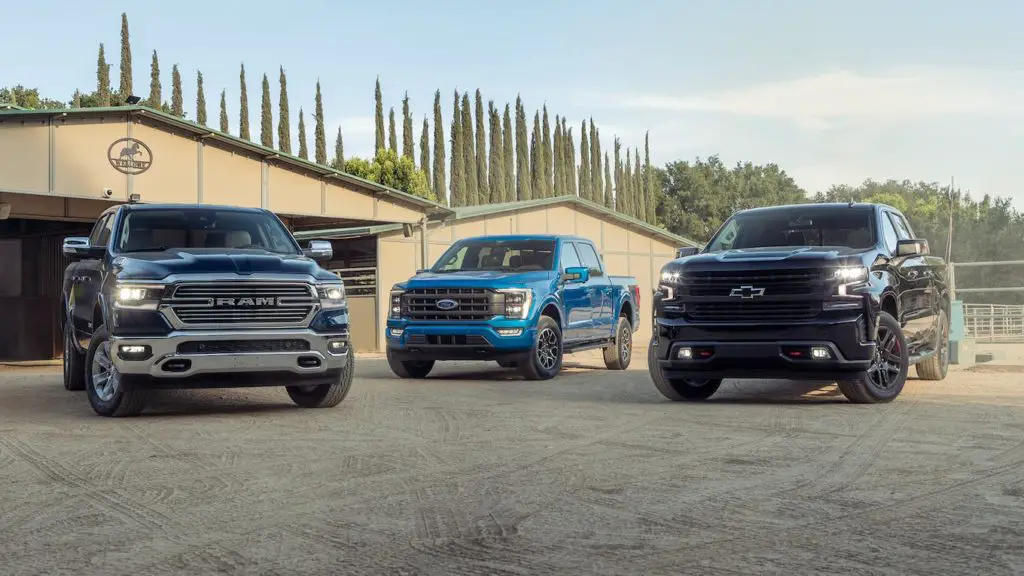 The three best selling full-sized pickups in America. All of them are cars not to buy