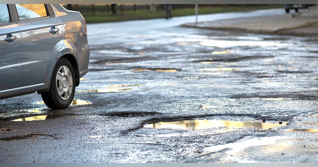 roads with potholes make driving in America problematic for car enthusiasts.